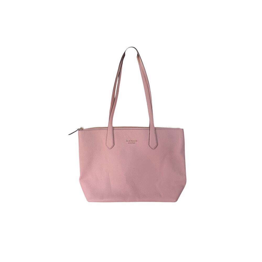 Kate Spade New York All Day Large Leather Zip Top Tote - Light Pink - Picture 2 of 9